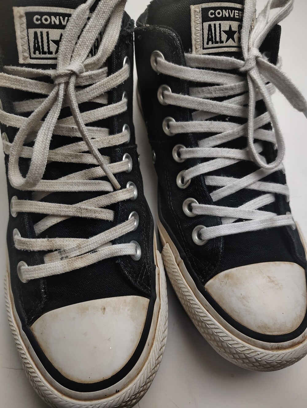 Converse Madison Chuck Taylor Allstar Mid Lace-Up Black Sneakers Size 7 - Picture 9 of 10